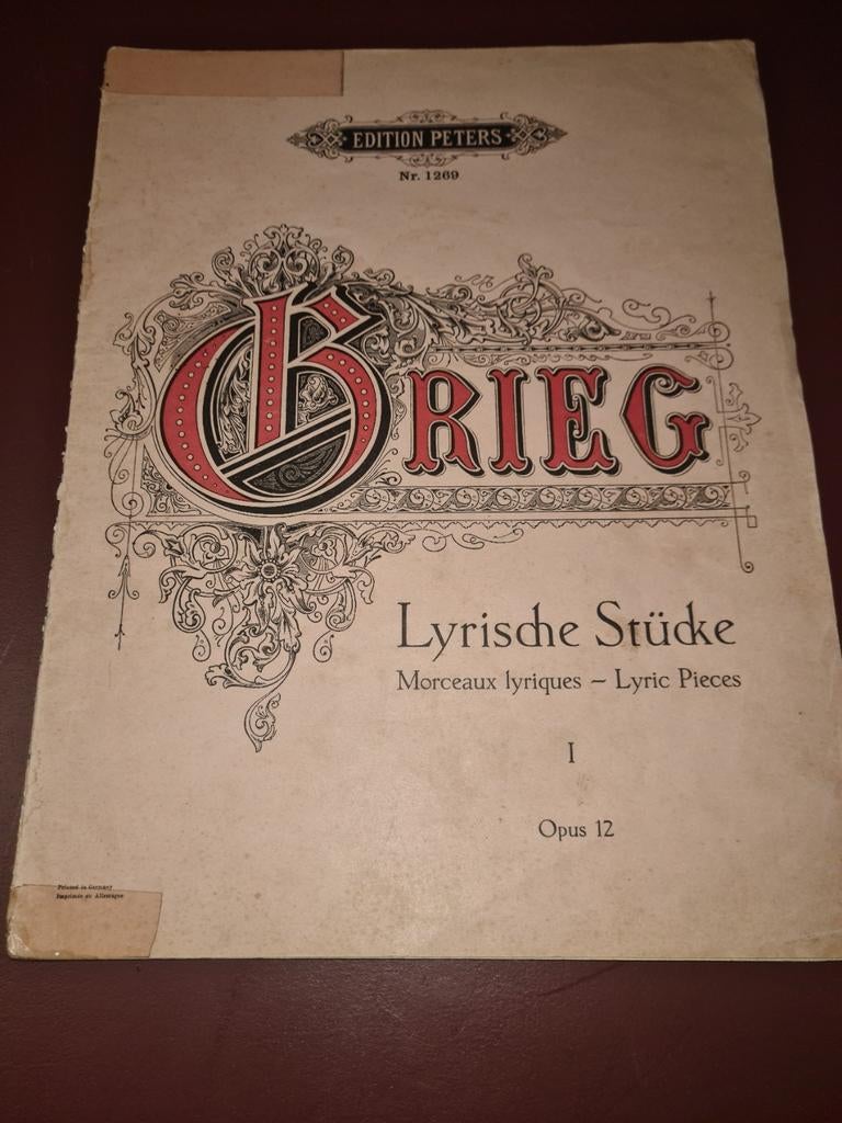 Grieg Lyrische Stücke, Gebruikt, Klassiek, Ophalen of Verzenden, Artiest of Componist