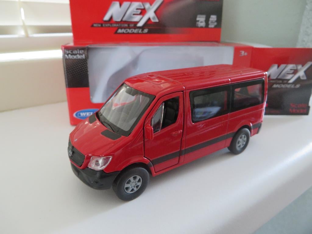 Welly Mercedes Sprinter Personen bus, Ophalen of Verzenden, Nieuw, Bus of Vrachtwagen, Overige merken