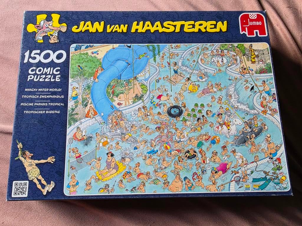 Jan van Haasteren Tropisch Zwemparadijs 1500 stukjes, Ophalen, 500 t/m 1500 stukjes, Gebruikt, Legpuzzel