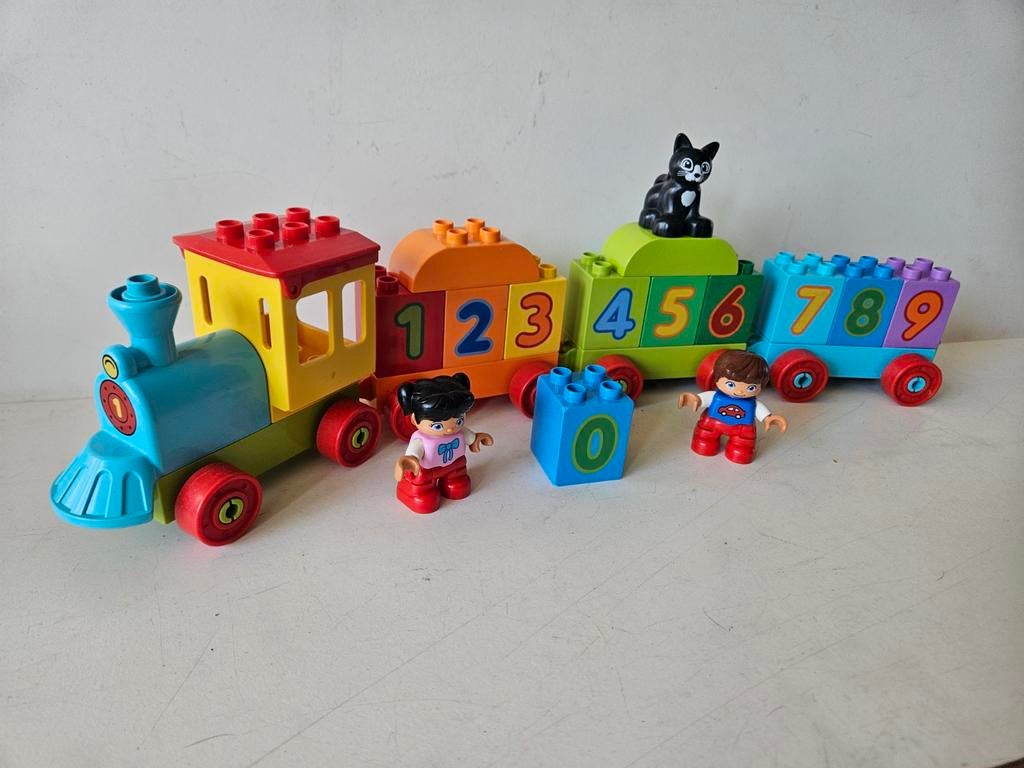 LEGO Duplo Cijfertrein 10847 - Compleet, Ophalen of Verzenden, Zo goed als nieuw, Complete set, Lego