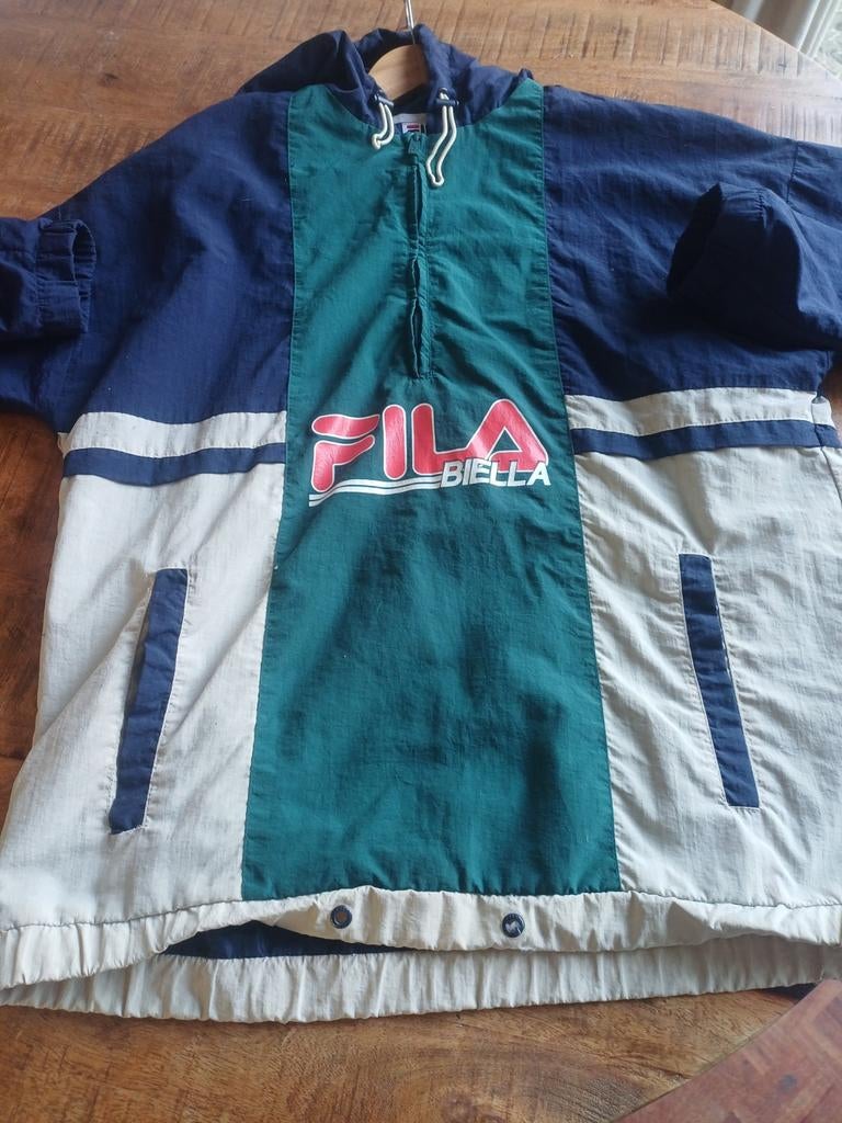 Vintage Fila Windbreaker maat S, Kleding | Heren, Ophalen of Verzenden, Gedragen, Maat 46 (S) of kleiner, Fila