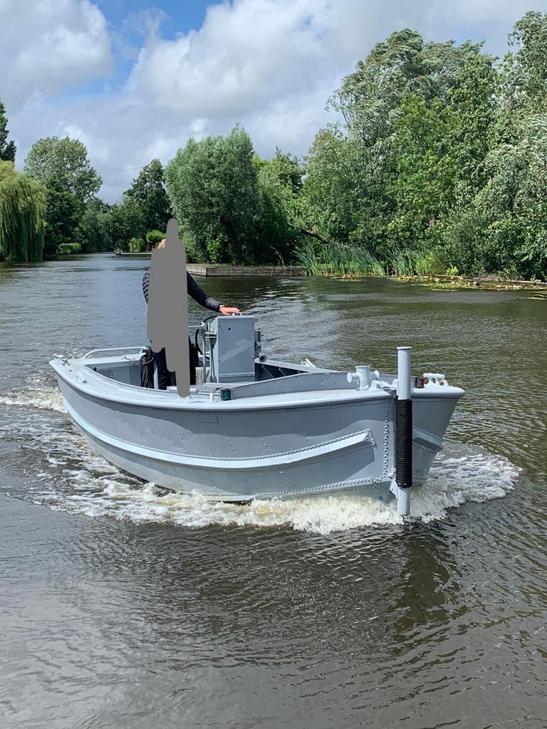 Leger boot // bridge erection boat // werk fun boot, Ophalen, 50 pk of meer, Aluminium, Benzine