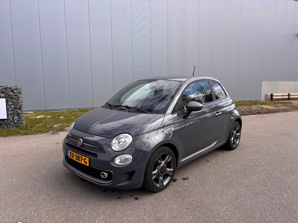 Fiat 500 Twinair Turbo 80pk 2019 Grijs, Voorwielaandrijving, Leder en Stof, 905 kg, Origineel Nederlands