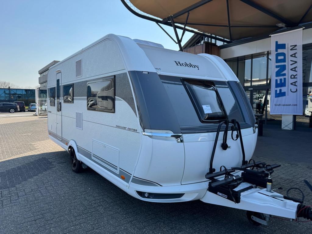 Hobby Excellent Edition 495 UL 2024 Mover,Airco,Tent!!!, Caravans en Kamperen, Caravans, Schokbreker, Standaardzit, Hobby, Overige typen
