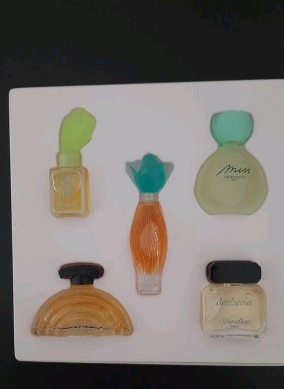 Vintage Miniatuur Parfumflesjes Set - Revillon, Morabito, Verzamelen, Parfumverzamelingen, Ophalen of Verzenden, Gebruikt