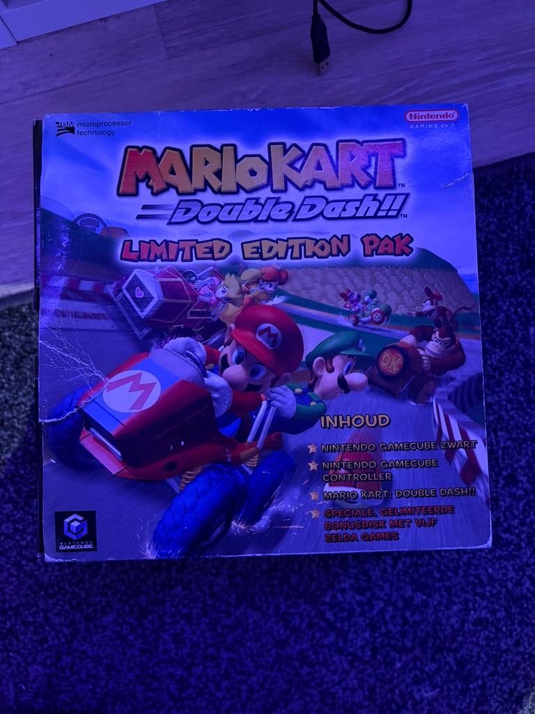 Nintendo Gamecube mario kart double dash edition, Spelcomputers en Games, Ophalen, Racen en Vliegen, Zo goed als nieuw, 3 spelers of meer
