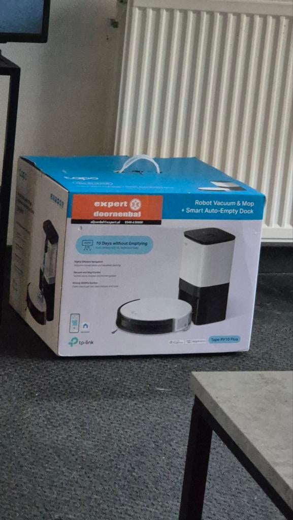 RTP-robot ink Tapo RV10 Plus Robotstofzuiger met leegstation, Witgoed en Apparatuur, Stofzuigers, Nieuw, Robotstofzuiger, Ophalen