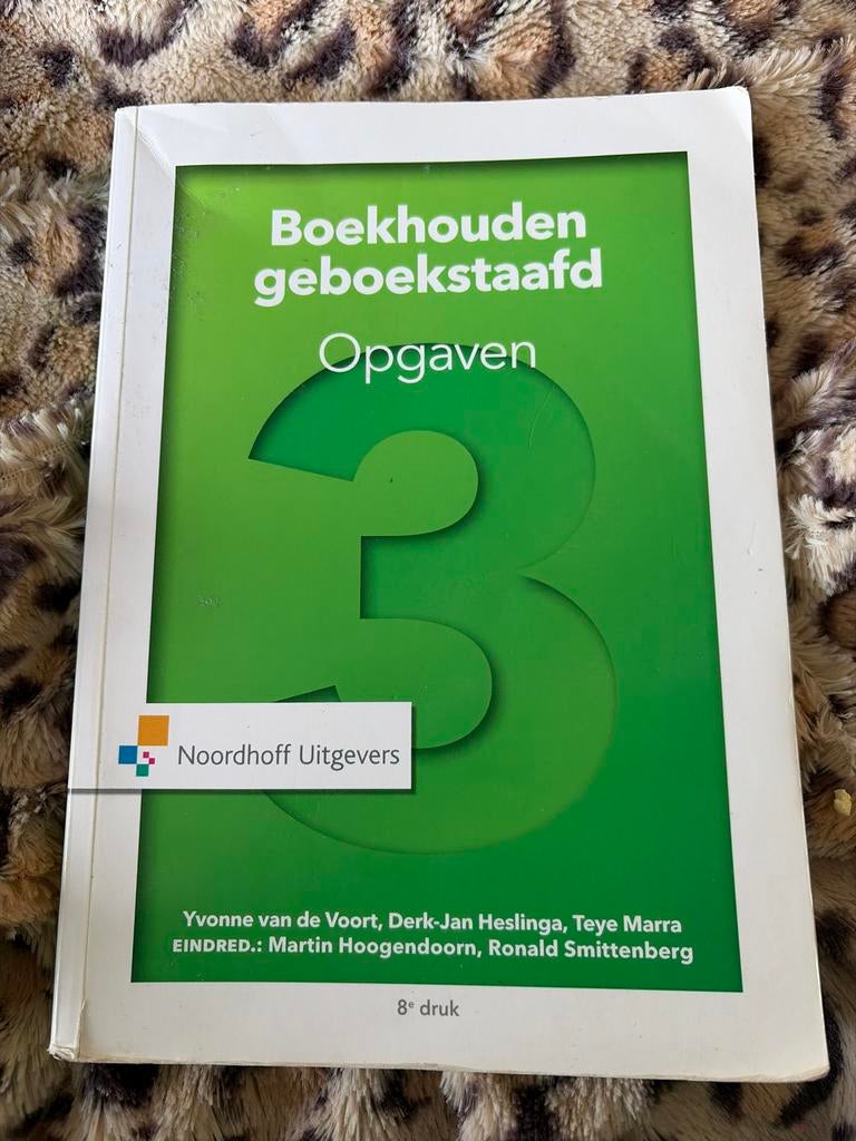 Boekhouden geboekstaafd Opgaven 3 - 8e druk, Ophalen of Verzenden, Gamma, Zo goed als nieuw, HBO