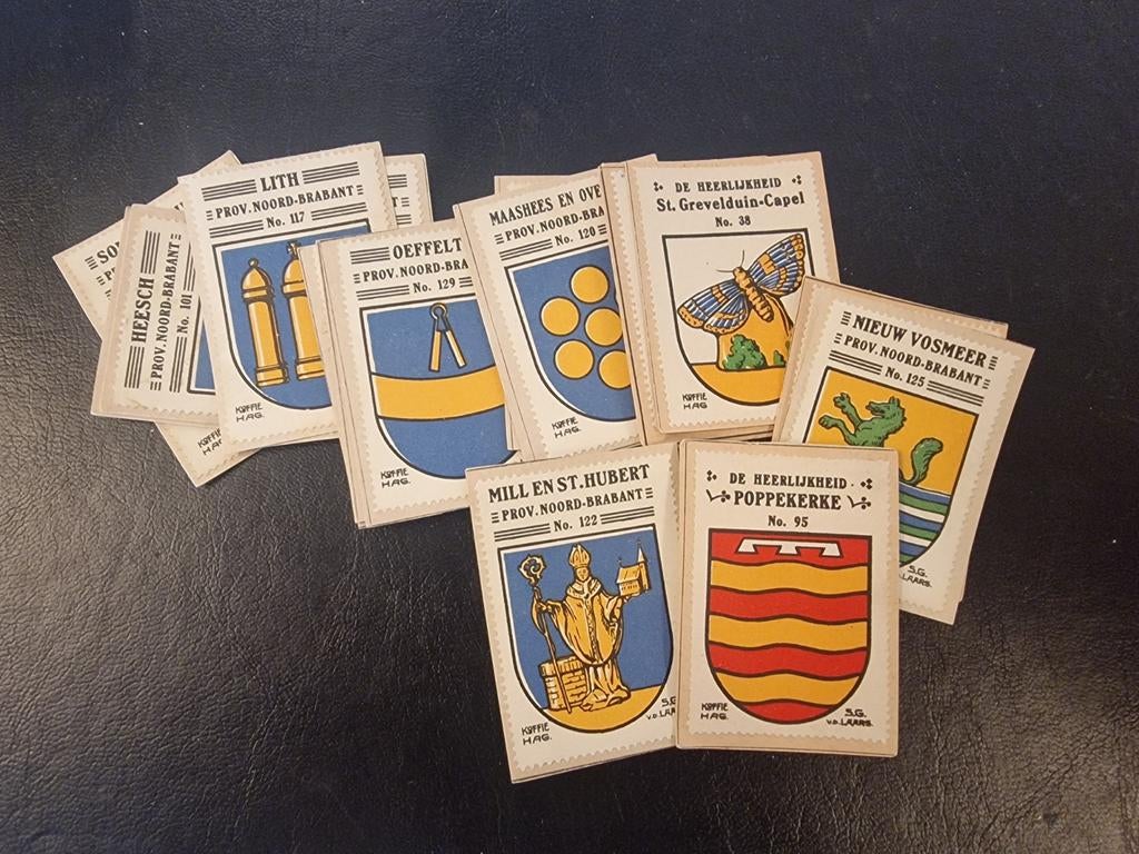 Postzegels met gemeente wapen uit Noord Brabant op papier., Postzegels en Munten, Postzegels | Nederland, Ophalen of Verzenden