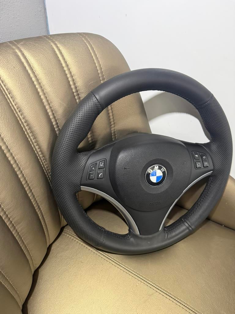 Bmw E81 E82 E87 E88 E90 E91 E92 E93 leder stuur, Ophalen of Verzenden, BMW