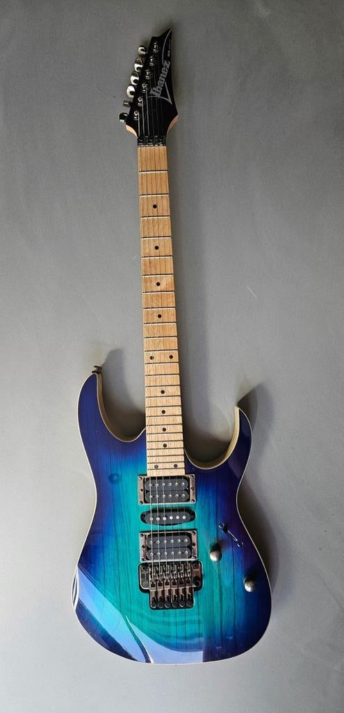 Ibanez RG370AHMZ-BMT Blue Moon Burst elektrische gitaar, Ophalen, Zo goed als nieuw, Solid body, Ibanez