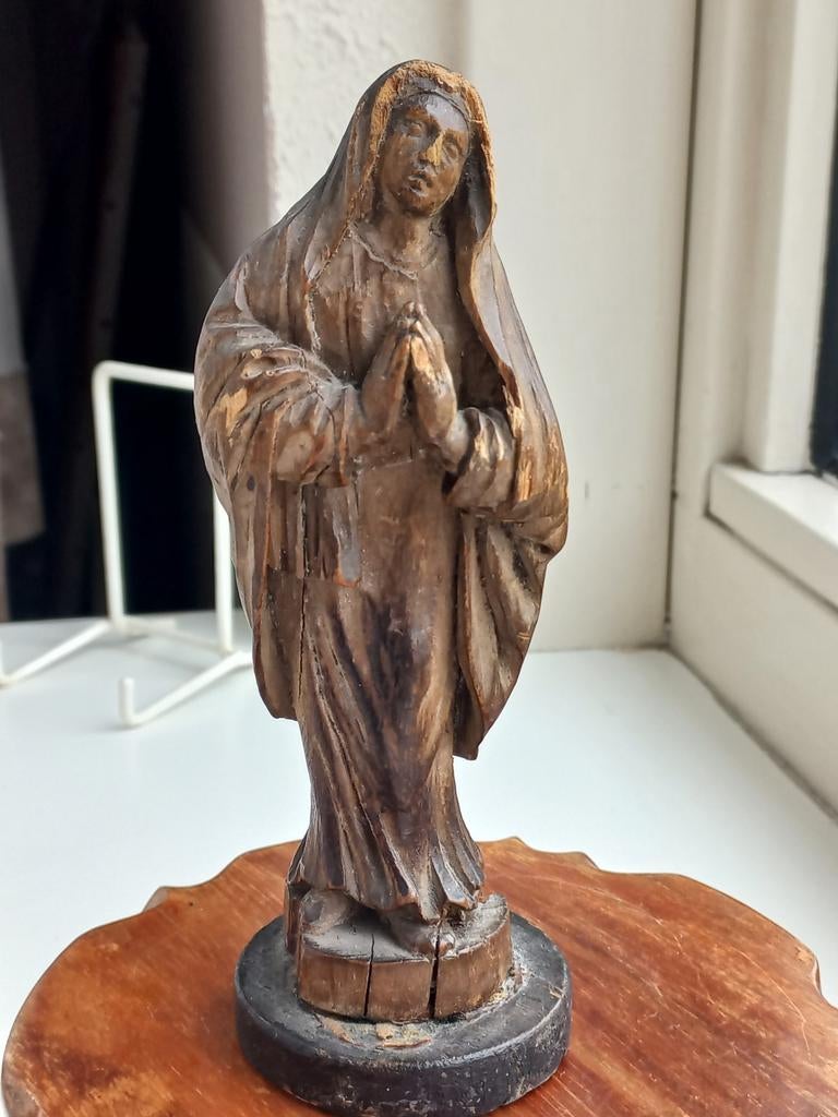 Antiek Maria beeldje, Ophalen of Verzenden