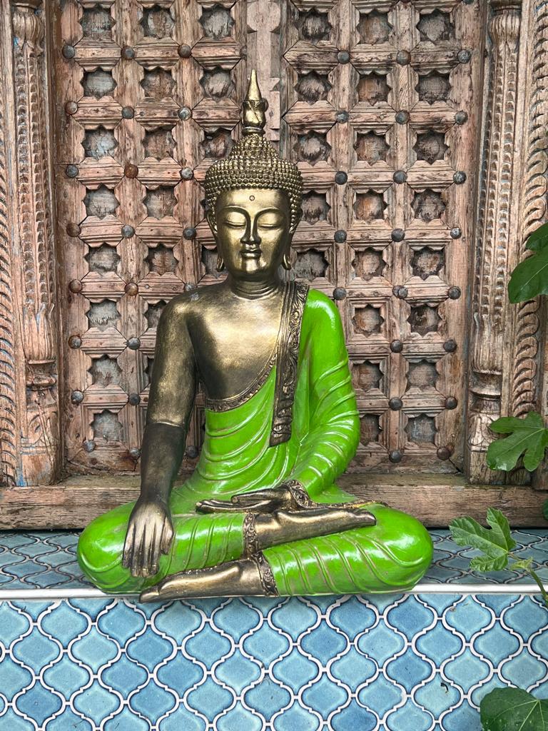 Boeddha groot groen uit Bali Indonesie 65 cm xxl, Verburgt Vintage, Nieuw, Ophalen of Verzenden, https://verburgtvintage.nl/#contact