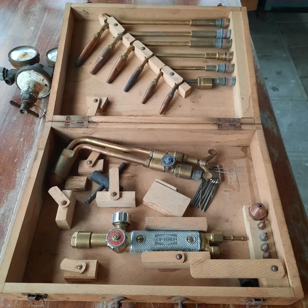 Acyteleen branders + drukregelaar, Doe-het-zelf en Verbouw, Gereedschap | Lasapparaten, Ophalen, Gebruikt, 250 ampère of meer