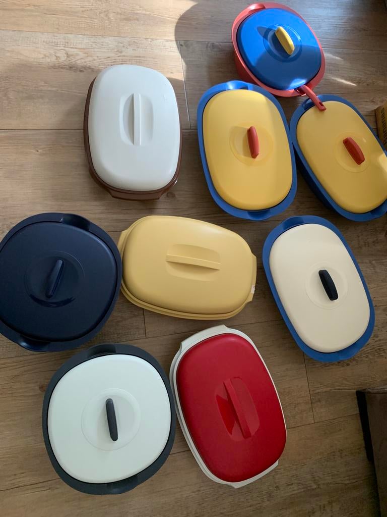 Tupperware serveerschalen per stuk, Tupperware, Schaal, Geel, Ophalen of Verzenden