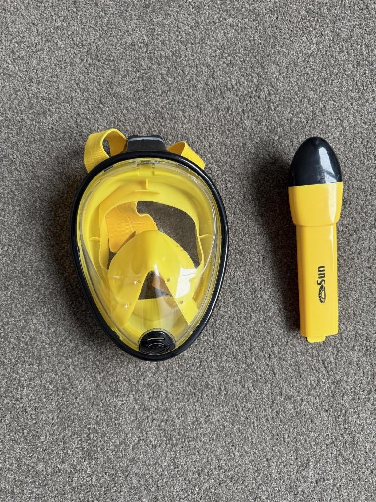 snorkelmasker, Watersport en Boten, Ophalen of Verzenden, Zo goed als nieuw, Snorkelmasker