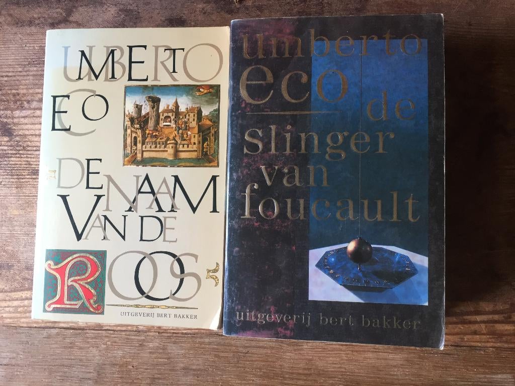 Umberto Eco: De naam van de Roos + De slinger van Foucault, Ophalen of Verzenden, Gelezen, Umberto Eco, Europa overig