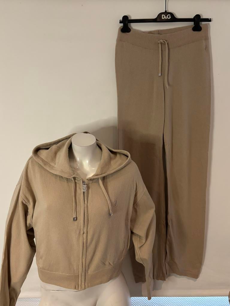 Juicy couture broek m met bijpassend vestje L. Nieuw, Kleding | Dames, Huispakken, Maat 38/40 (M), ., Beige, Nieuw