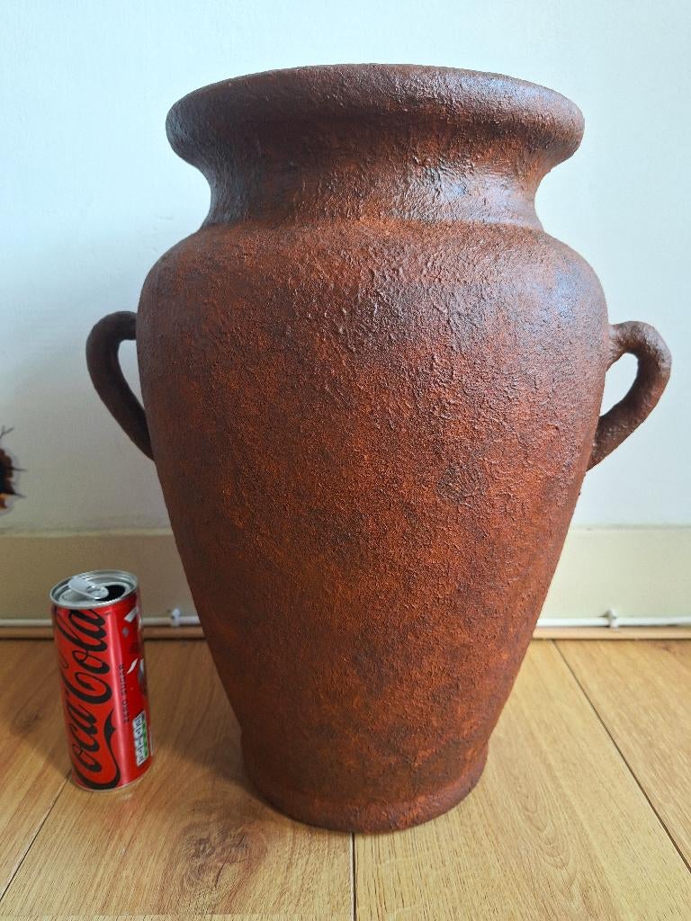 Terracotta kruik met handvatten – hoogte 42 cm, Antiek en Kunst, Antiek | Keramiek en Aardewerk, Ophalen