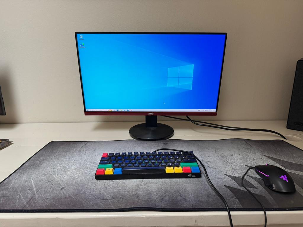 Gaming PC Set – GTX 1050 Ti – i5 – Monitor, Met monitor, Gebruikt, 2 tot 3 Ghz, Ophalen of Verzenden