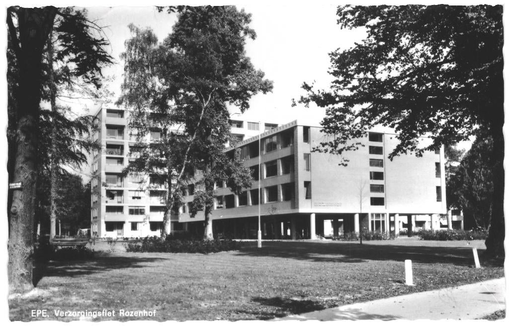 991390 Epe 1971 Gld Verzorgingsflat Rozenhof Wederopbouw Gel, Ophalen of Verzenden, 1960 tot 1980, Gelopen, Gelderland