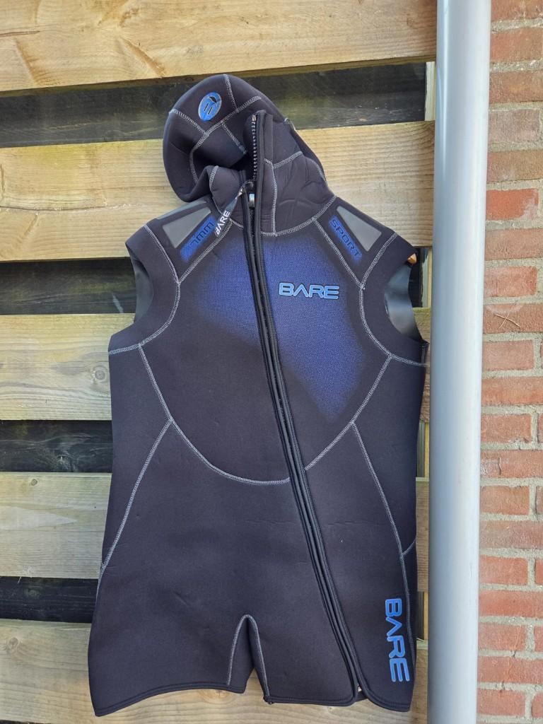 Bare wetsuit winter shorty 7mm, Ophalen, Zo goed als nieuw, Duikpak