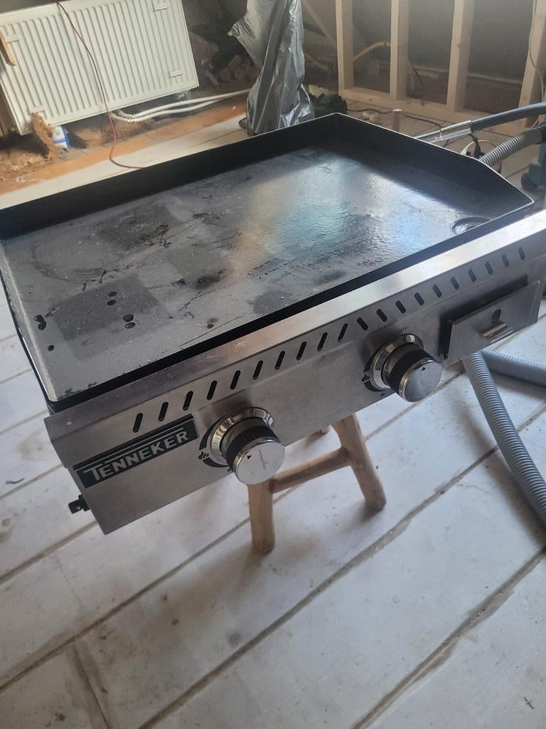 Tenneker bakplaat op gaszware gietijzeren bakplaat, Ophalen, Gebruikt, Tenneker