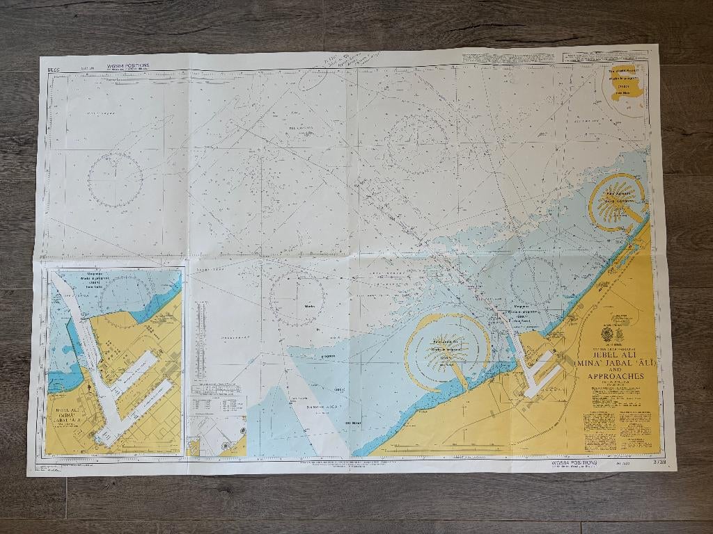 Admiralty Chart (3739) - "Jebel Ali and Approaches", Gelezen, Overige gebieden, 2000 tot heden, Ophalen of Verzenden