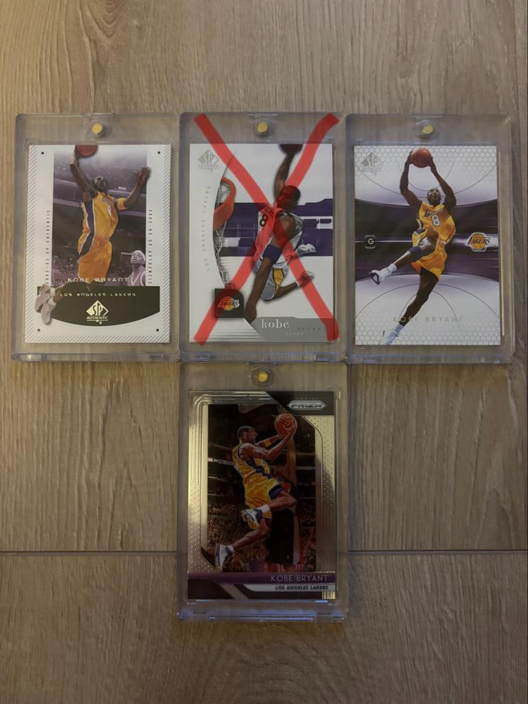 Kobe Bryant NBA Kaarten - Upper Deck Panini Lakers, Ophalen of Verzenden, Gebruikt, Overige sporten, Spelerskaart
