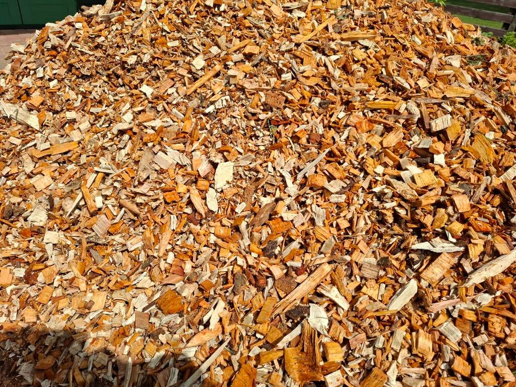 Top kwaliteit Stamhout en snippers, Tuin en Terras, Haardhout, 6 m³ of meer, Ophalen, Overige houtsoorten, Stammen