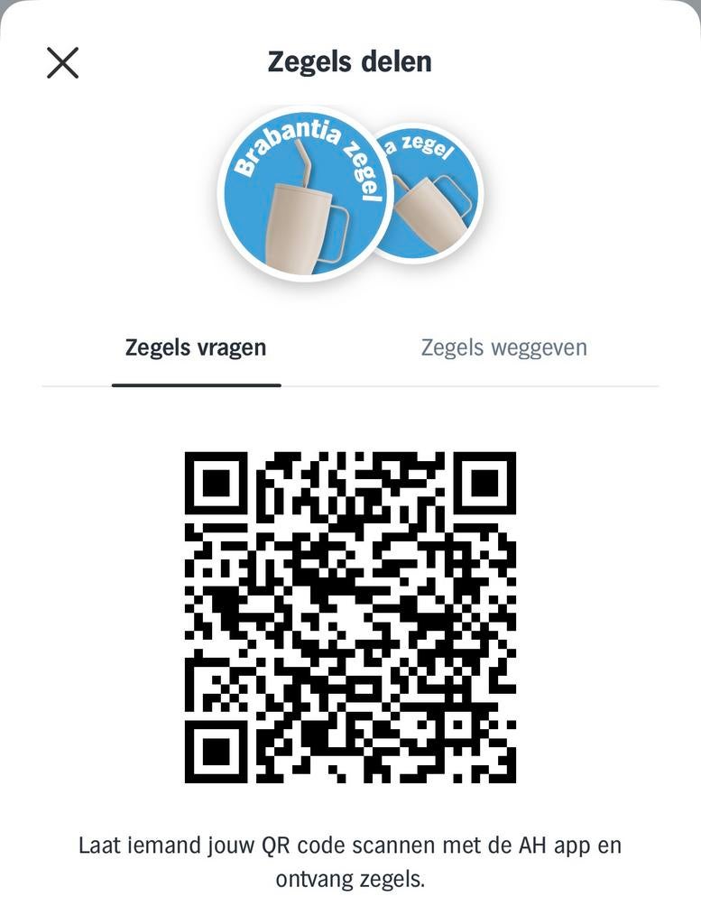 Gezocht: AH Brabantia zegels ‍️, Ophalen, Winkel, Super of Benzinepomp, Zegels, Bonnen of Punten