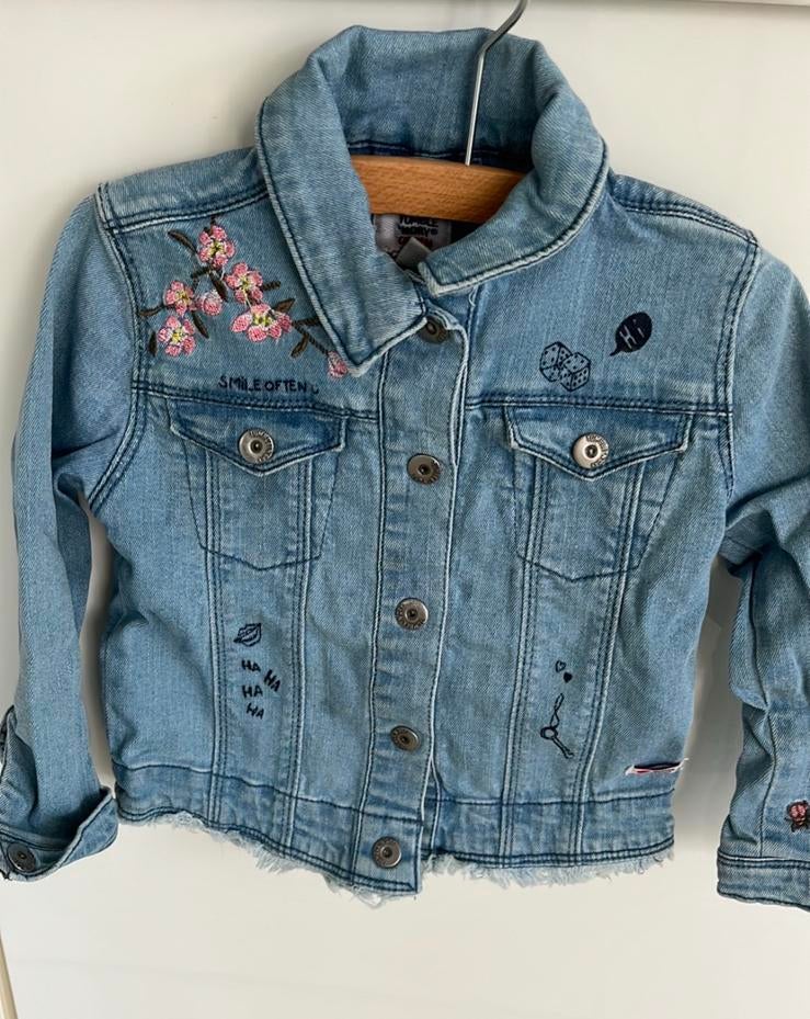 Stoere meiden spijkerjas 92/98 tumble’n dry, Ophalen of Verzenden, Zo goed als nieuw, Meisje, Jas