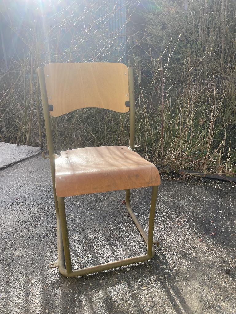 6 Industriële stoelen, Ophalen, Industrieel, retro, Gebruikt, Overige kleuren