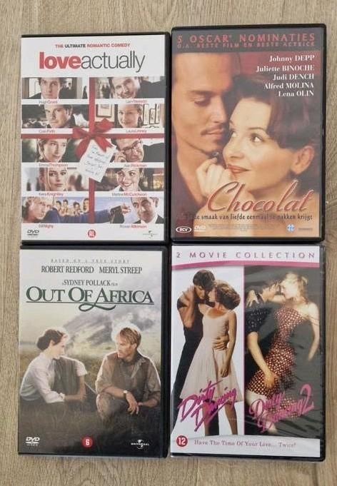 DVD classics: Chocolat, love Actually, Alle leeftijden, Ophalen of Verzenden, Zo goed als nieuw, Drama