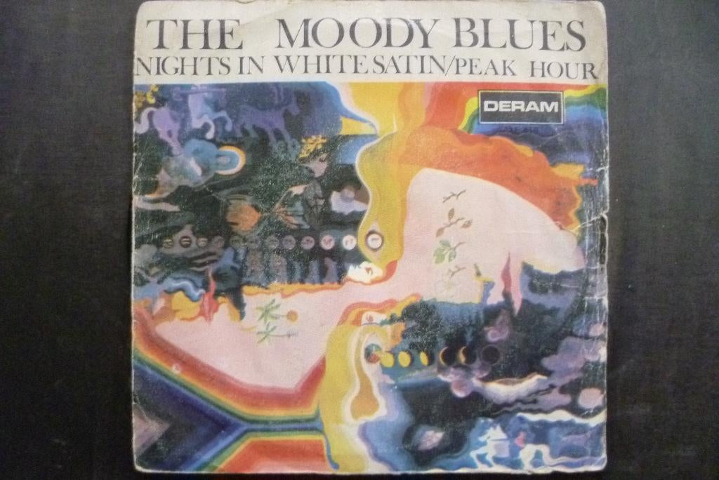 the moody blues - nights in white satin, Cd's en Dvd's, Vinyl Singles, Overige genres, 7 inch, Single, Ophalen of Verzenden