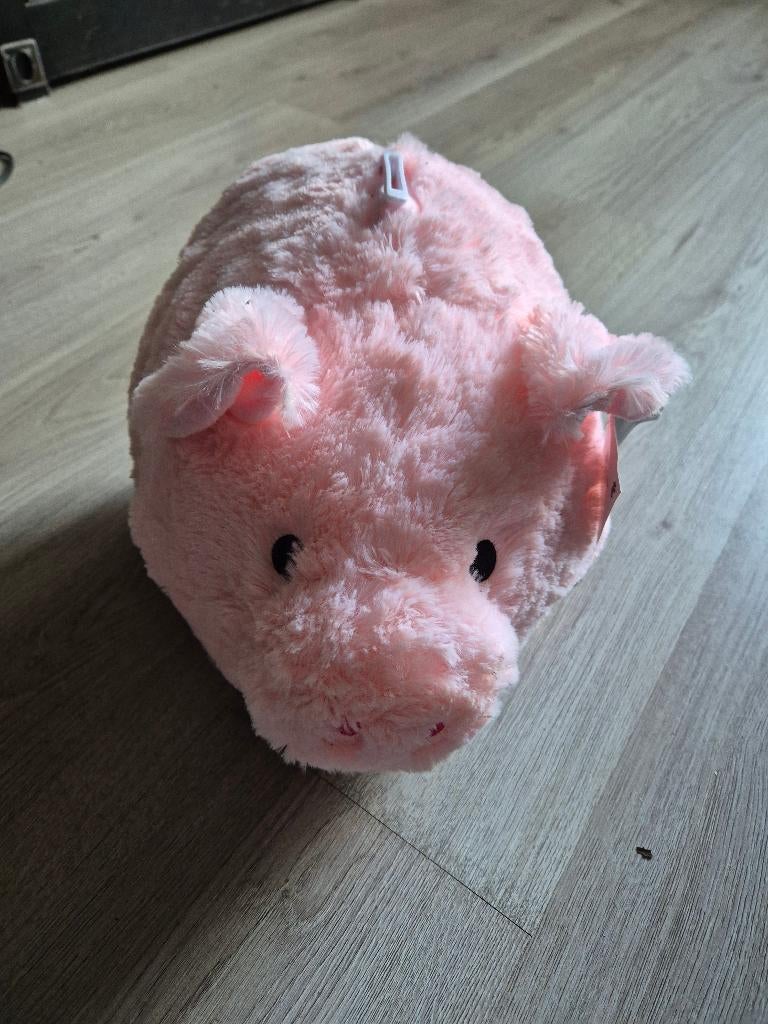 pluche stoffen spaarpot varken roze nieuw, Verzamelen, Ophalen of Verzenden, Nieuw, Overige materialen, Dier