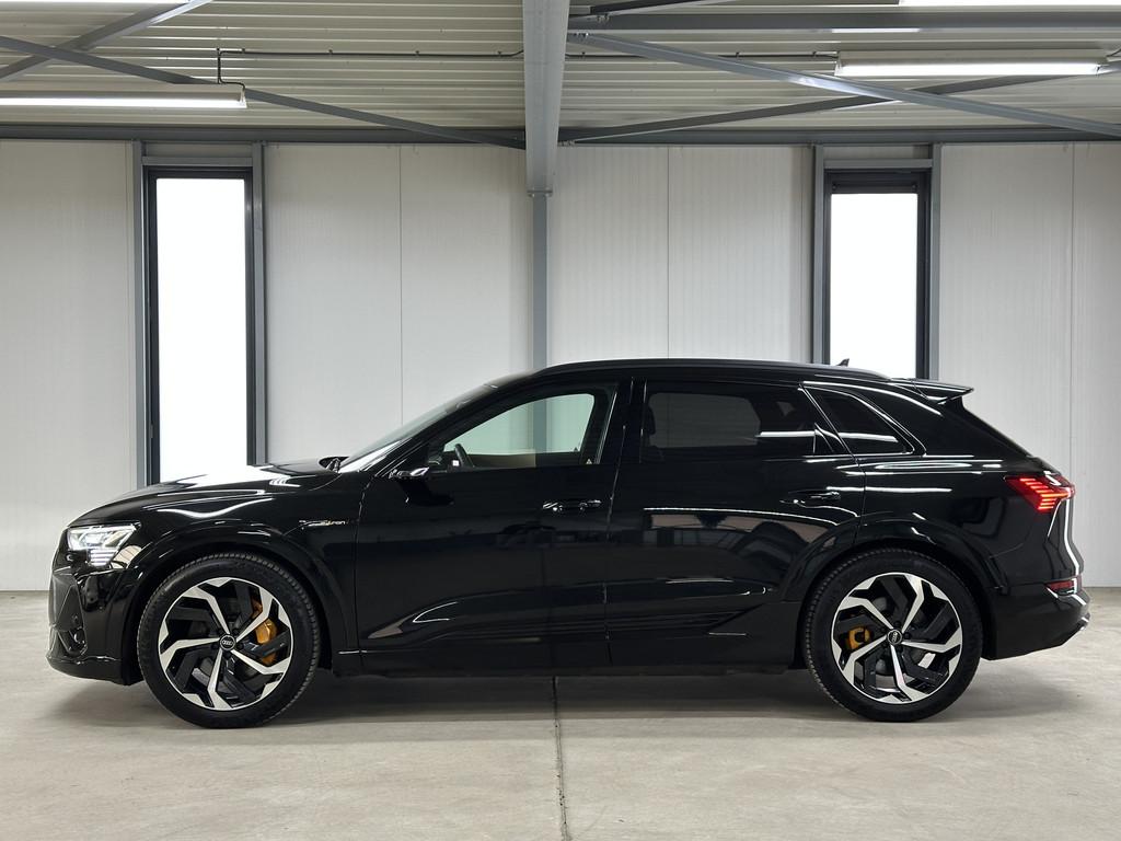 Audi e-tron 55 quattro S edition 95 kWh (bj 2020, automaat), Automaat, Zwart, Zwart, Leder