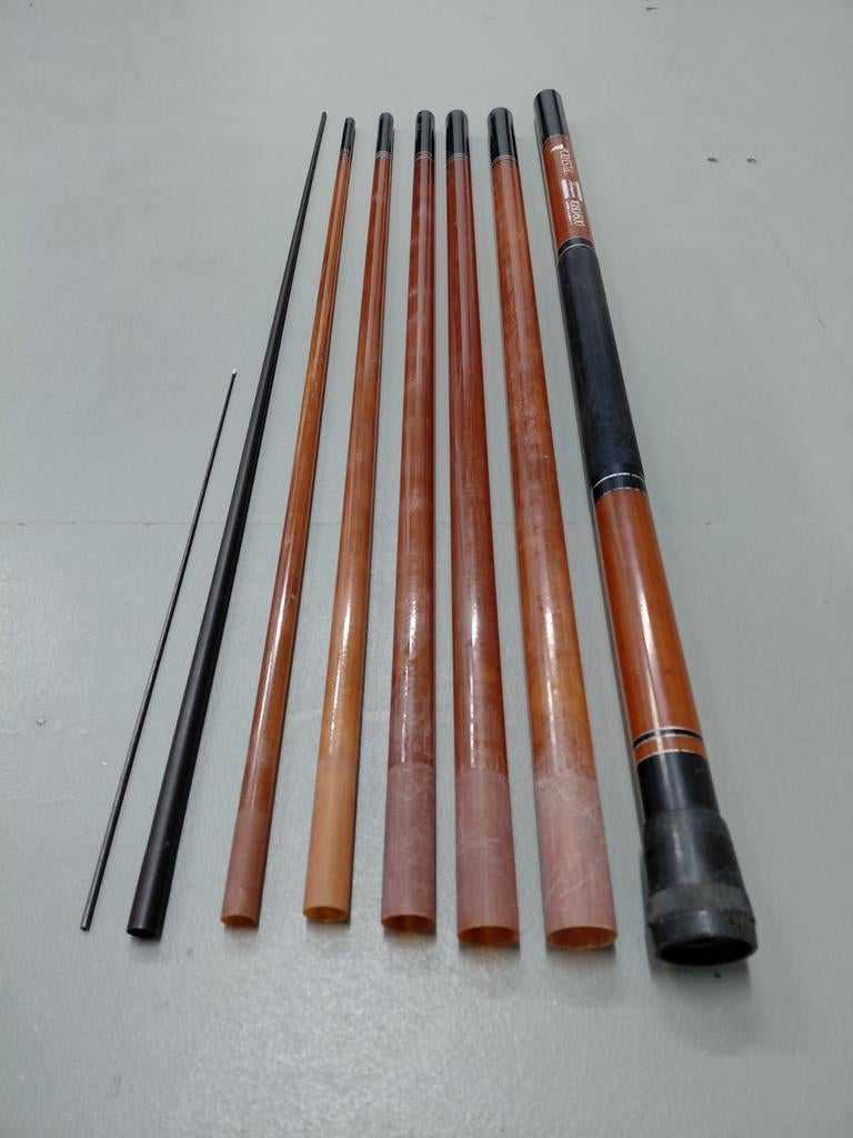 Shakespeare Polyestel vaste telescoop hengel 1080/600 8-del., Ophalen of Verzenden, Gebruikt, Breien of Haken, Wol of Garen