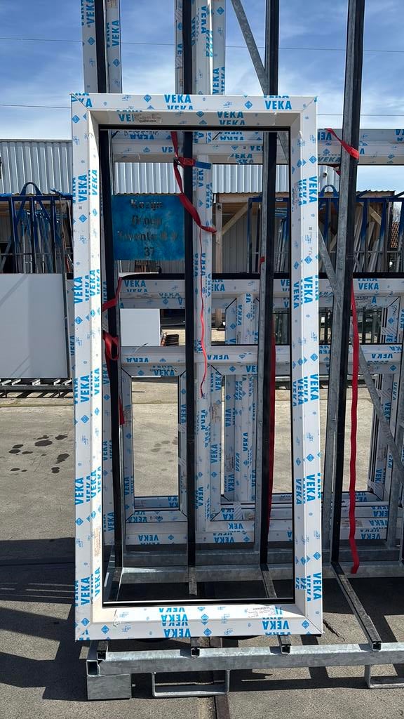 Veka kunstofkozijn vaste raam breed 875 mm hoogte 1925 mm, 75 tot 150 cm, Kunststof, Raamkozijn, Nieuw