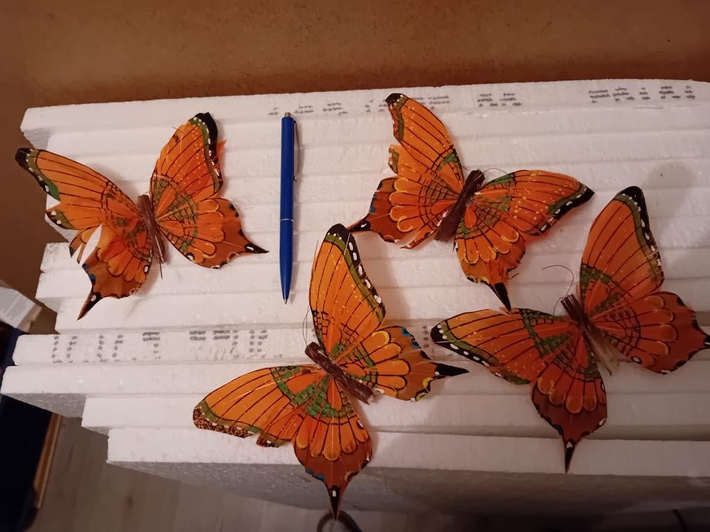 Diverse vlinders paarse paas decoratie, Ophalen of Verzenden