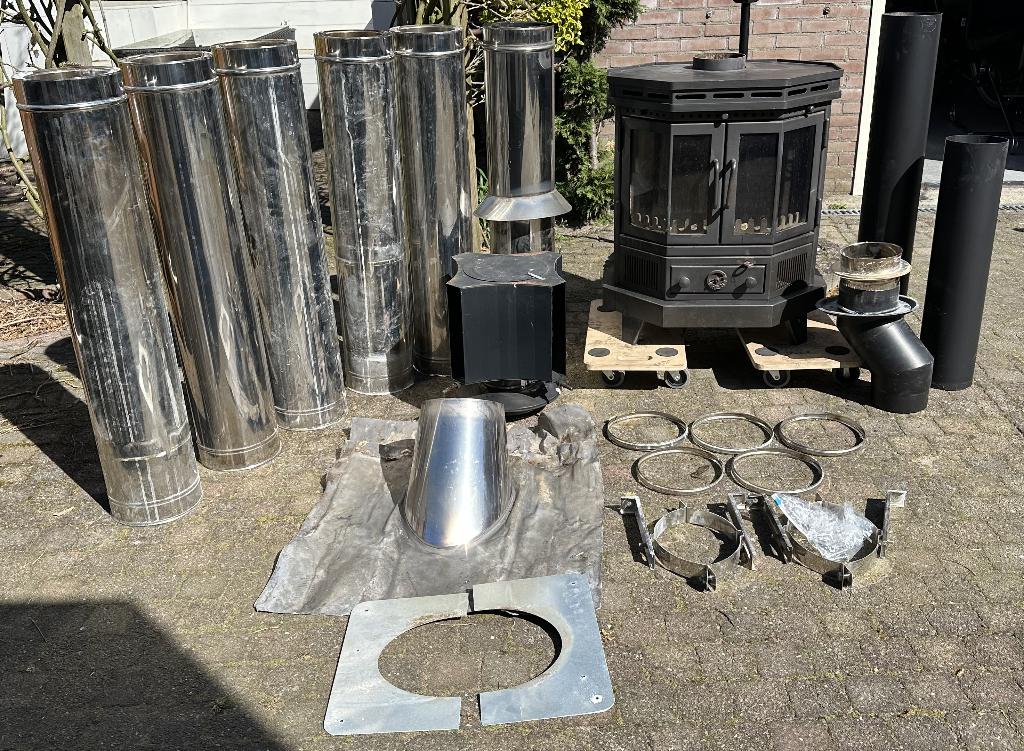 Houtkachel Reny Oslo XL, Huis en Inrichting, Kachels, Ophalen, Gebruikt, Houtkachel, Vrijstaand