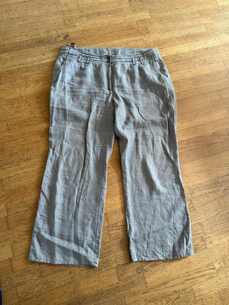 linnen broek maat 48, Ophalen of Verzenden, Witteveen, Gedragen, Broek of Spijkerbroek