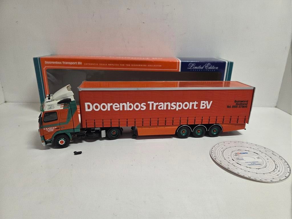 Corgi Volvo FH12 zeiloplegger Doorenbos Bolsward, Corgi, ., Ophalen of Verzenden, Zo goed als nieuw
