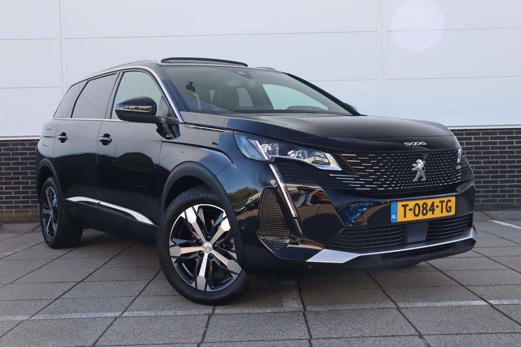 Peugeot 5008 1.2 PureTech GT Pano 360-Camera Stoelverwarming, Gebruikt, Euro 6, 1199 cc, Zwart
