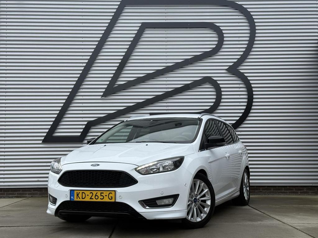 Ford Focus Wagon 1.0 Titanium 2e Eigenaar|Navi|Trekhaak|Clim, Auto's, Gebruikt, Euro 6, Wit, Origineel Nederlands