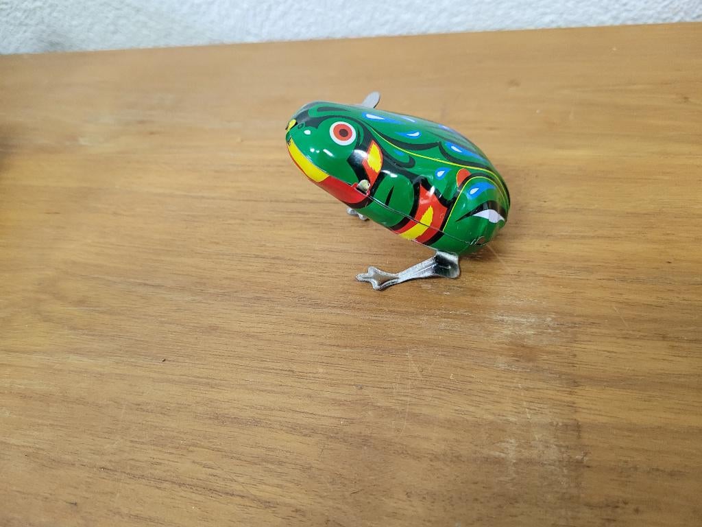 zeer oud vintage blikken kikker, Ophalen of Verzenden, Zo goed als nieuw