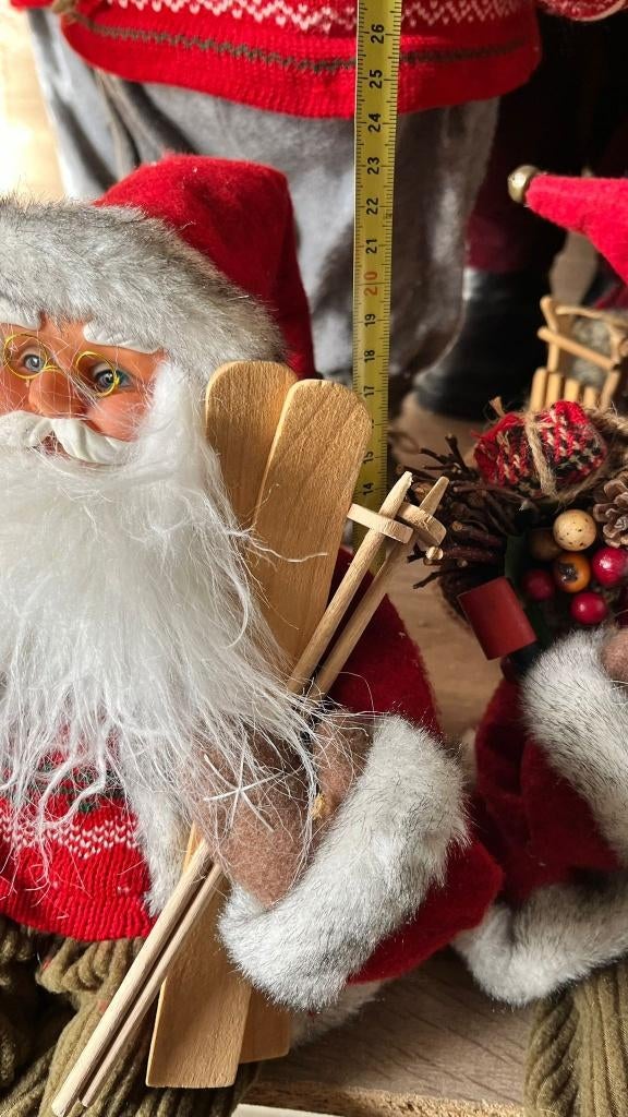 Kerst poppen, kerstman, kerstmannen, kerst decoratie, Ophalen, Gebruikt