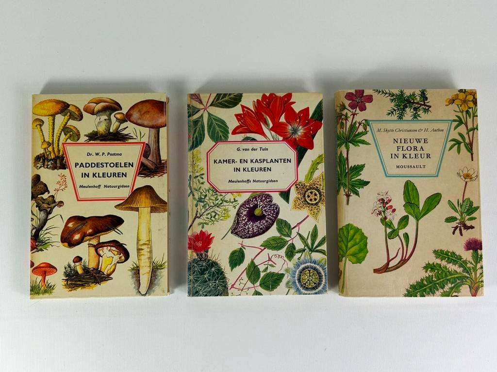 Boekenset: Paddenstoelen in Kleuren & Nieuwe Flora in Kleur, Boeken, Ophalen of Verzenden, Gelezen, Bloemen, Planten en Bomen