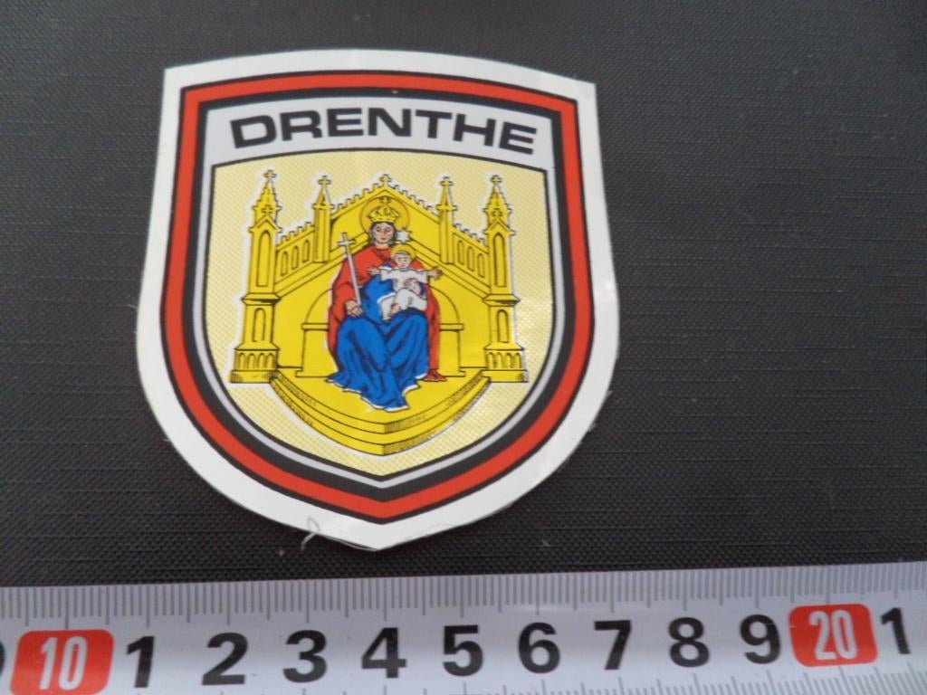sticker folie provincie wapen DRENTHE *, Ophalen, Zo goed als nieuw