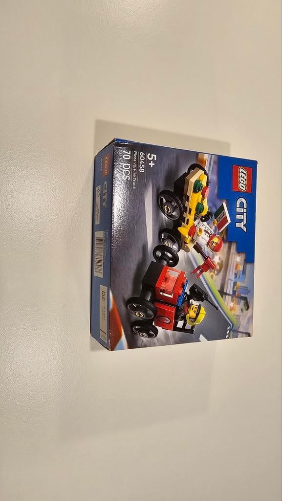 LEGO City 60458 Pizza Truck vs. Fire Truck - Nieuw, Ophalen of Verzenden, Nieuw, Complete set, Lego